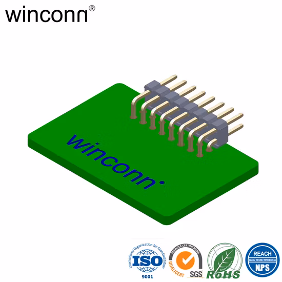 Carte de placage à l'or pour embarquer le connecteur 2,0 mm 2*25 50p prise de borne d'en-tête de broche SMT horizontale